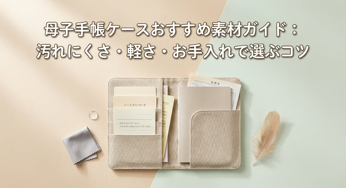 母子手帳ケースおすすめ素材ガイド：汚れにくさ・軽さ・お手入れで選ぶコツ