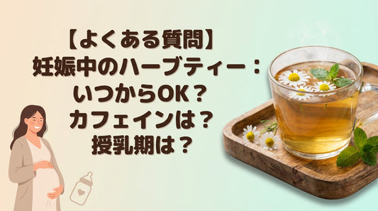 【よくある質問】妊娠中のハーブティー：いつからOK？カフェインは？授乳期は？