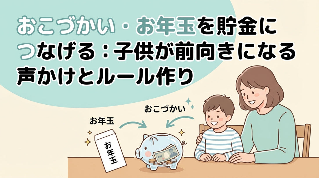 おこづかい・お年玉を貯金につなげる：子供が前向きになる声かけとルール作り