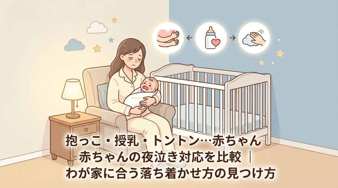 抱っこ・授乳・トントン…赤ちゃんの夜泣き対応を比較｜わが家に合う落ち着かせ方の見つけ方